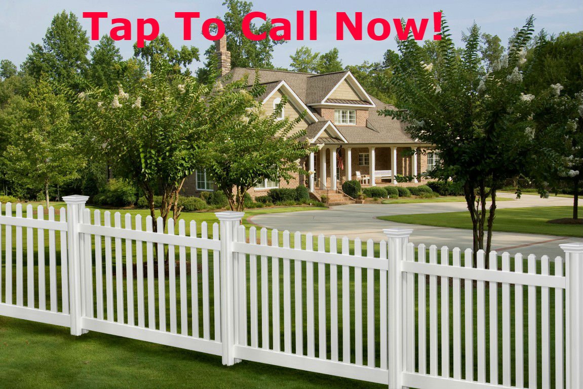 a new white wood fence in Tucson Arizona